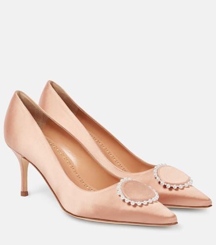 Kifaclo 70 embellished satin pumps - Manolo Blahnik - Modalova