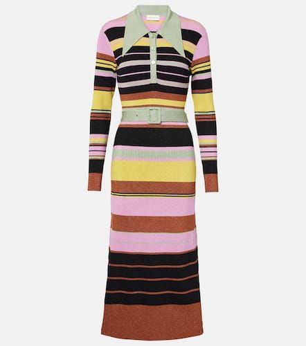 Rixo Striped metallic midi dress - Rixo - Modalova