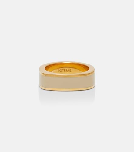 Signature 18kt -plated ring - Toteme - Modalova