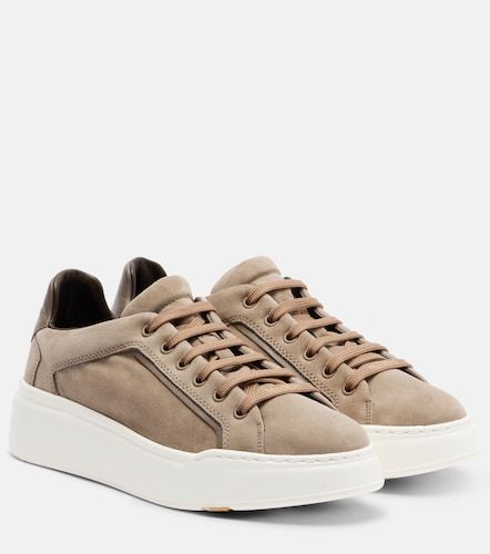 Sneakers con plateau in suede - Max Mara - Modalova