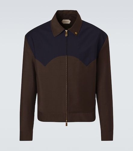 Medusa wool and mohair blouson jacket - Versace - Modalova