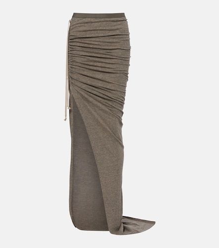 Gonna lunga in jersey di misto cotone - Rick Owens - Modalova