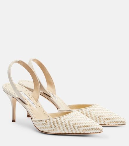 Carolyne woven slingback pumps - Manolo Blahnik - Modalova