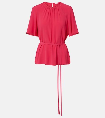 Blusa Libby de crepé con cinturón - Joseph - Modalova
