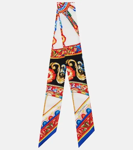 Sciarpa Carretto in twill di seta - Dolce&Gabbana - Modalova