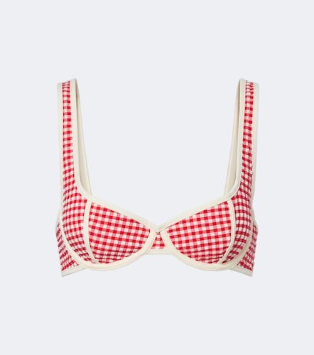 Top de bikini Romy de sirsaca a cuadros vichy - Montce - Modalova