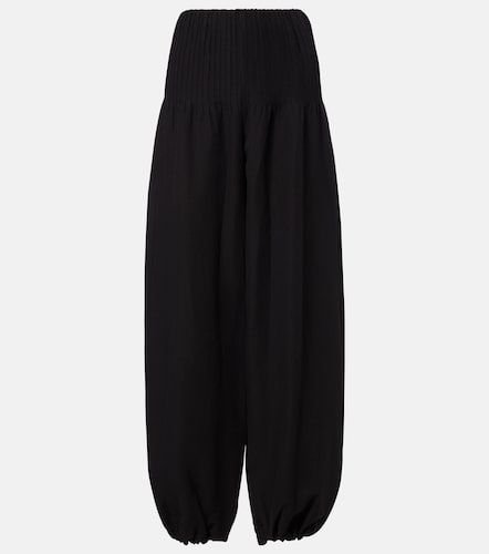 Pantaloni balloon in cotone, rayon e lino - Vince - Modalova