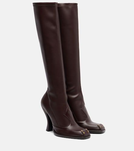 Studded leather knee-high boots - Etro - Modalova