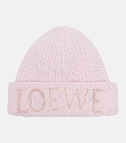 Gorro en mezcla de lana con logo - Loewe - Modalova