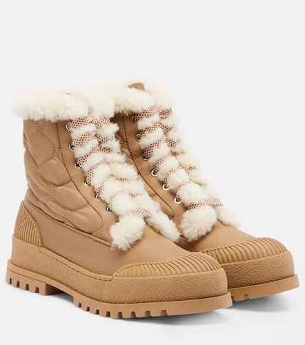 Glacier shearling-lined lace-up boots - Aquazzura - Modalova