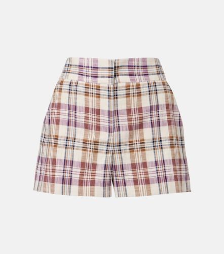 Allen cotton-blend plaid shorts - Veronica Beard - Modalova