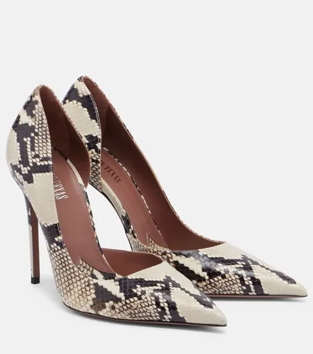 Vera snake-effect leather pumps - Paris Texas - Modalova
