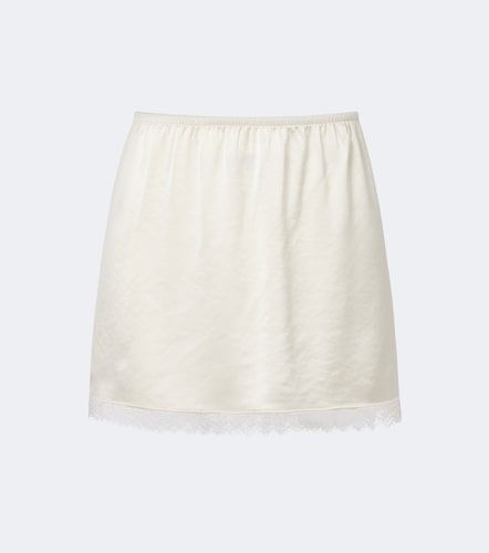 Minifalda Barb de satén con encaje - Leset - Modalova