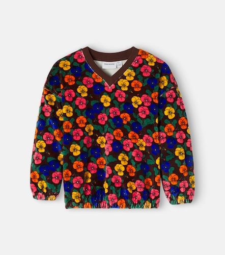 Sudadera de terciopelo de algodón floral - Mini Rodini - Modalova