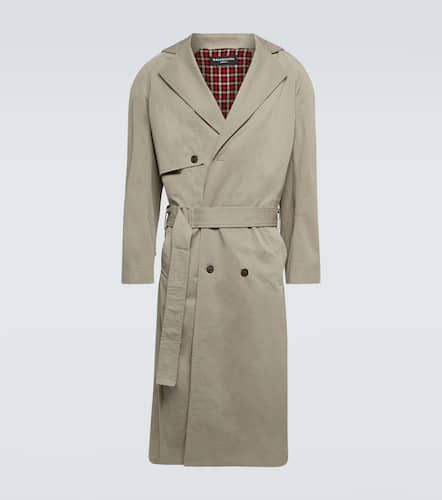 Oversized cotton-blend trench coat - Balenciaga - Modalova