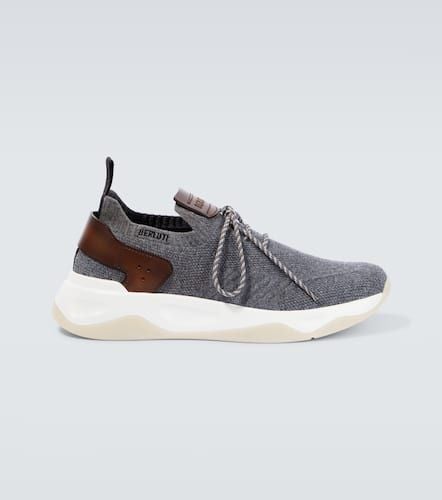 Shadow cashmere knit sneakers - Berluti - Modalova