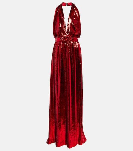 Halterneck sequined corsage gown - Rodarte - Modalova