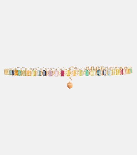 Choker Rainbow Eternity aus 18kt Gelbgold mit Edelsteinen - Shay Jewelry - Modalova