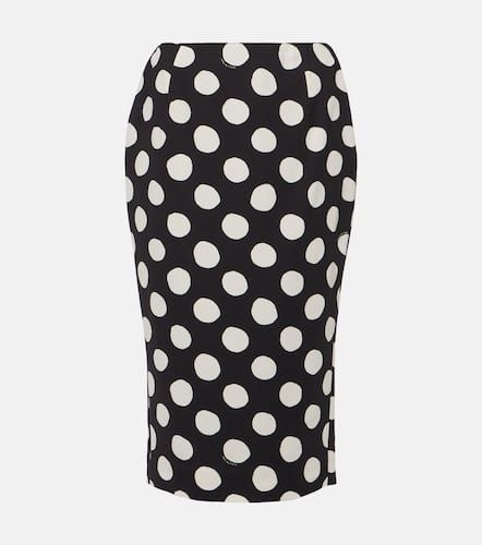 Marni Polka-dot cady midi skirt - Marni - Modalova