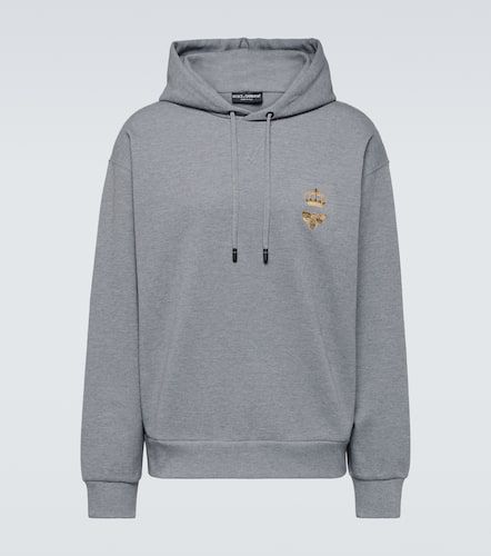 Embroidered jersey hoodie - Dolce&Gabbana - Modalova