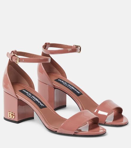 Sandalen aus Lackleder - Dolce&Gabbana - Modalova