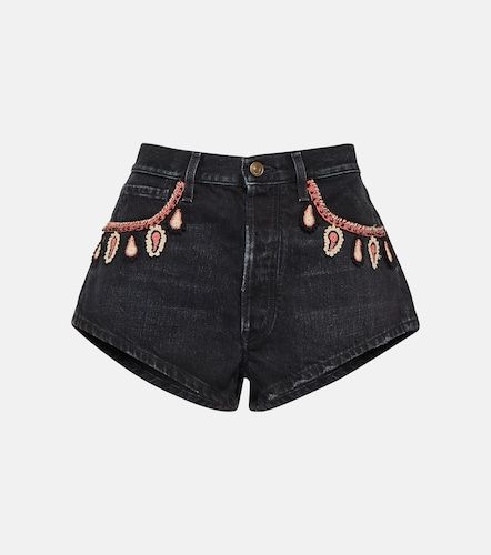 Alanui Shorts de denim bordados - Alanui - Modalova