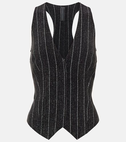 Chalk stripe racerback vest - Norma Kamali - Modalova