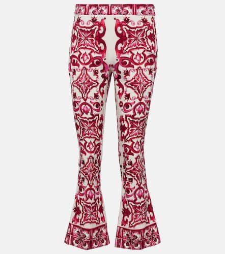 Printed flared trumpet leg pants - Dolce&Gabbana - Modalova