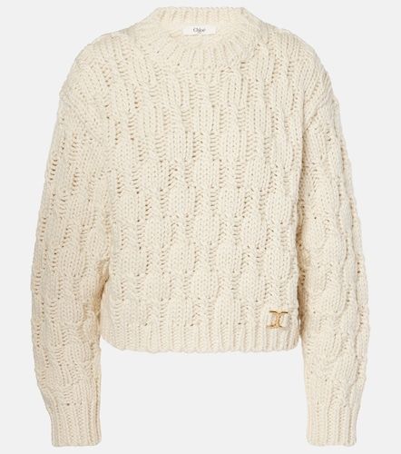 Chloé Pullover in lana, seta e cashmere - Chloe - Modalova
