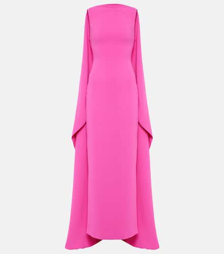 Kaila caped crÃªpe gown - Solace London - Modalova