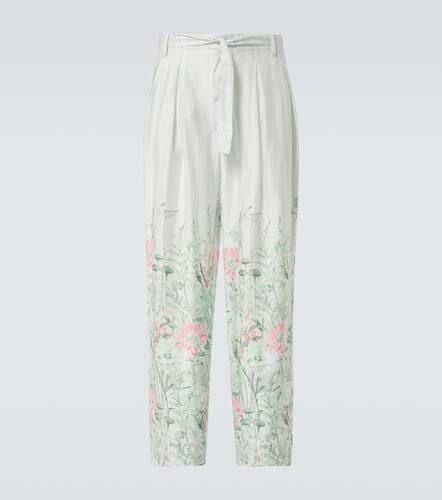 Grant floral wide-leg pants - King & Tuckfield - Modalova