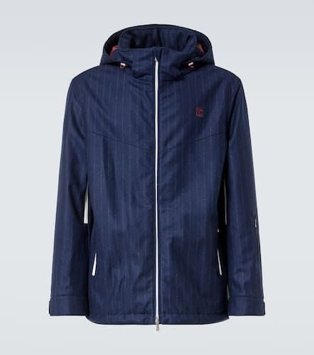 Virgin wool flannel ski jacket - Brunello Cucinelli - Modalova