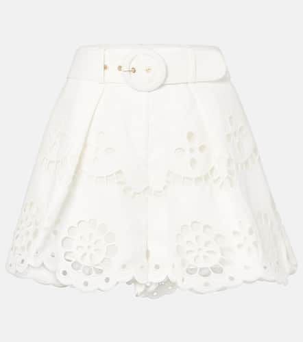 Pop embroidered linen shorts - Zimmermann - Modalova