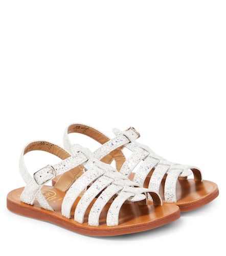 Sandalen Plagette Strap aus Leder - Pom d'Api - Modalova