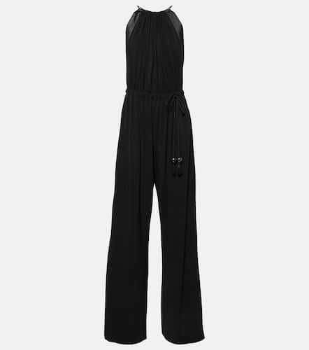 Ubi silk satin-trimmed jersey jumpsuit - Max Mara - Modalova