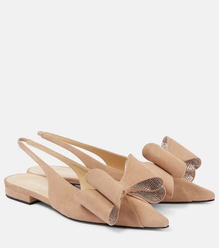 Le Cadeau suede slingback flats - Mach & Mach - Modalova