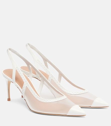 Aubrey 70 mesh slingback pumps - Malone Souliers - Modalova