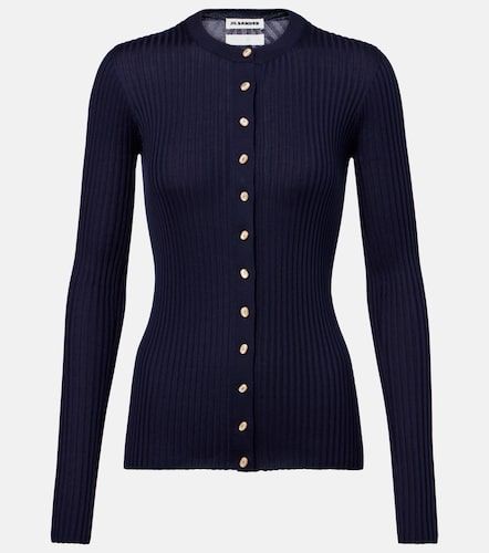 Cárdigan acanalado de seda - Jil Sander - Modalova