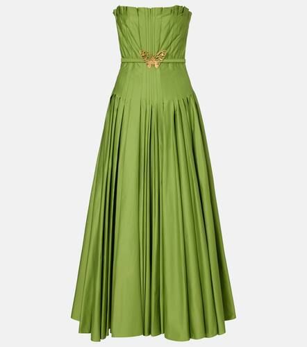 Pleated cotton gown - Oscar de la Renta - Modalova