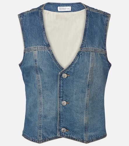 Victoria Beckham Chaleco de denim - Victoria Beckham - Modalova