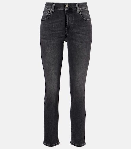 Jeans slim cropped de tiro medio - AG Jeans - Modalova