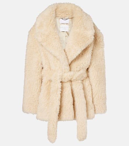 Belted wool-blend teddy jacket - Stella McCartney - Modalova