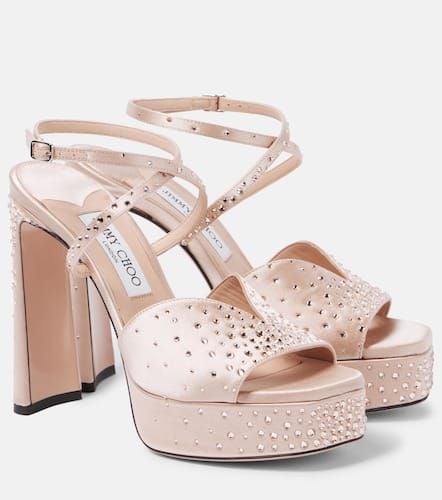 Karli 125 satin platform sandals - Jimmy Choo - Modalova