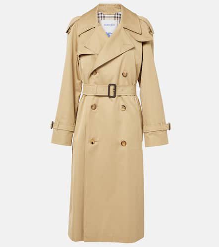 Belted cotton gabardine trench coat - Burberry - Modalova