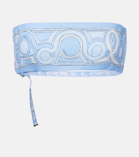 Top bandeau de algodón estampado - Pucci - Modalova