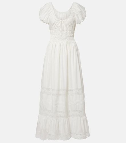 Abito lungo Elbie in cotone con pizzo - Faithfull - Modalova