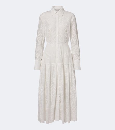 Besticktes Hemdblusenkleid aus Baumwolle - Erdem - Modalova