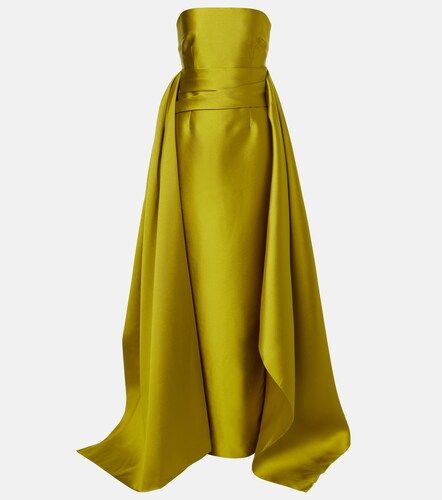 Vestido bustier de satén drapeado - Solace London - Modalova