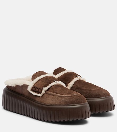 Mules con plataforma HStripes con borrego - Hogan - Modalova