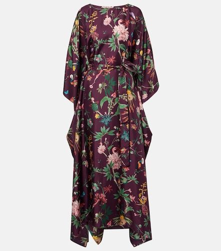 Square floral silk kaftan - La DoubleJ - Modalova
